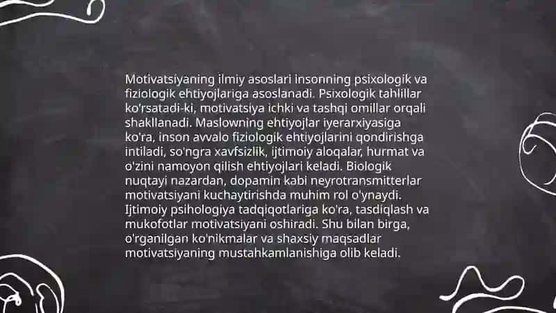 Motivatsiya haqida umumiy tushuncha 4