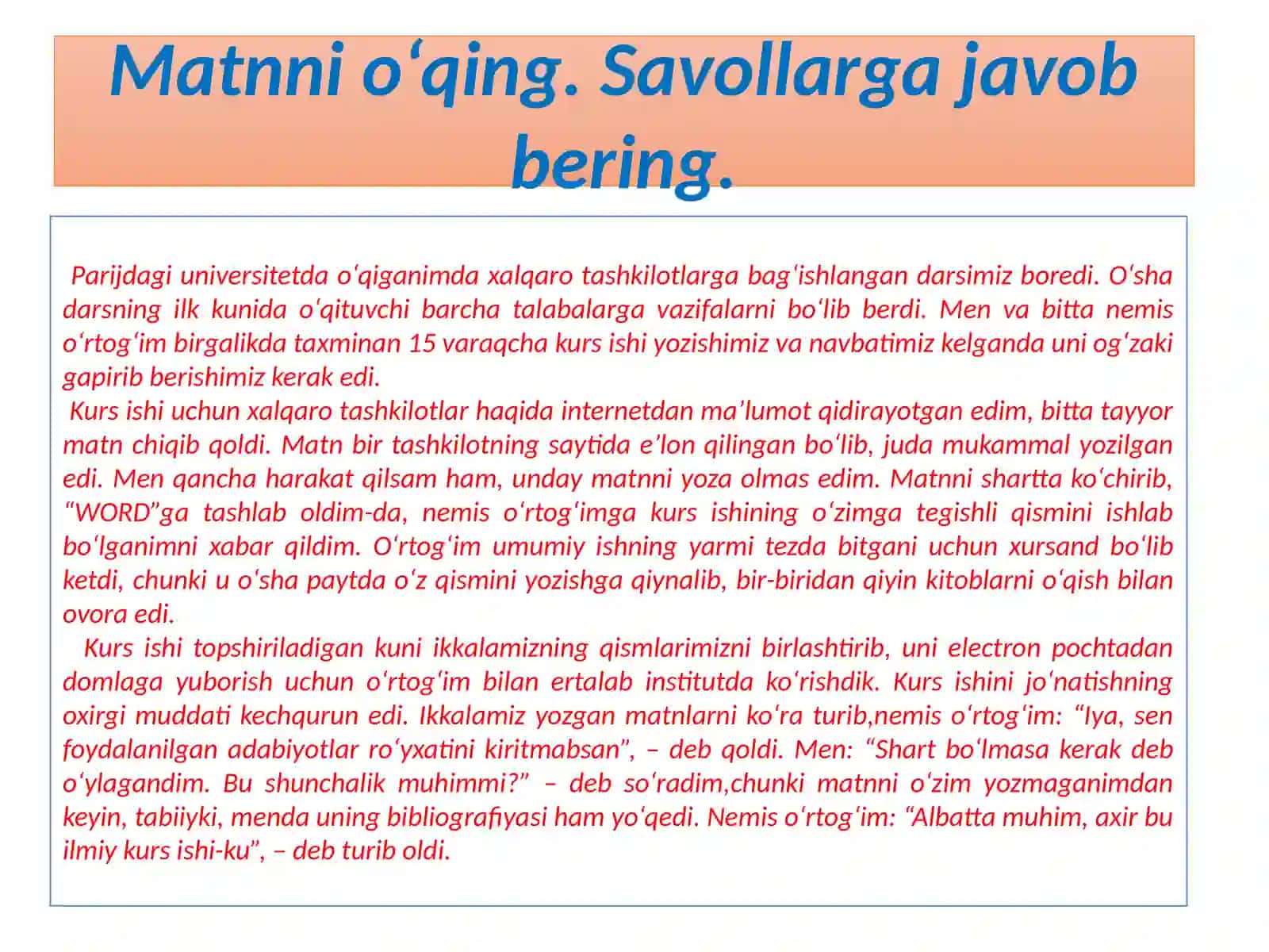 Matnni oʻqish (Koʻchirmachilik taraqqiyotimiz ildiziga urilgan boltadir) 4