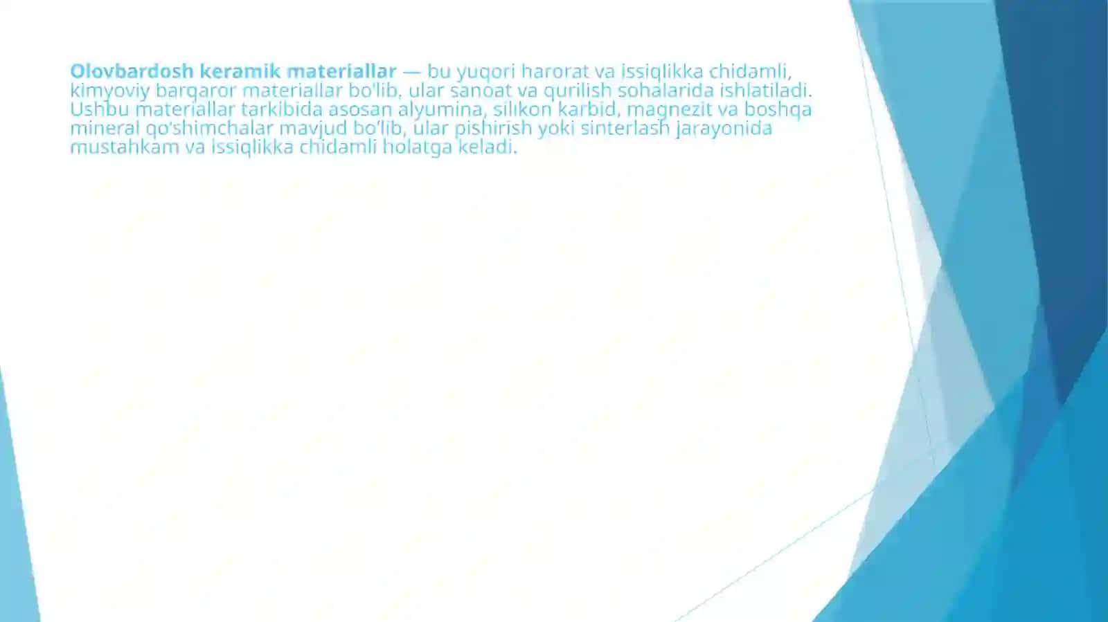 Olovbardosh keramik materiallar 4