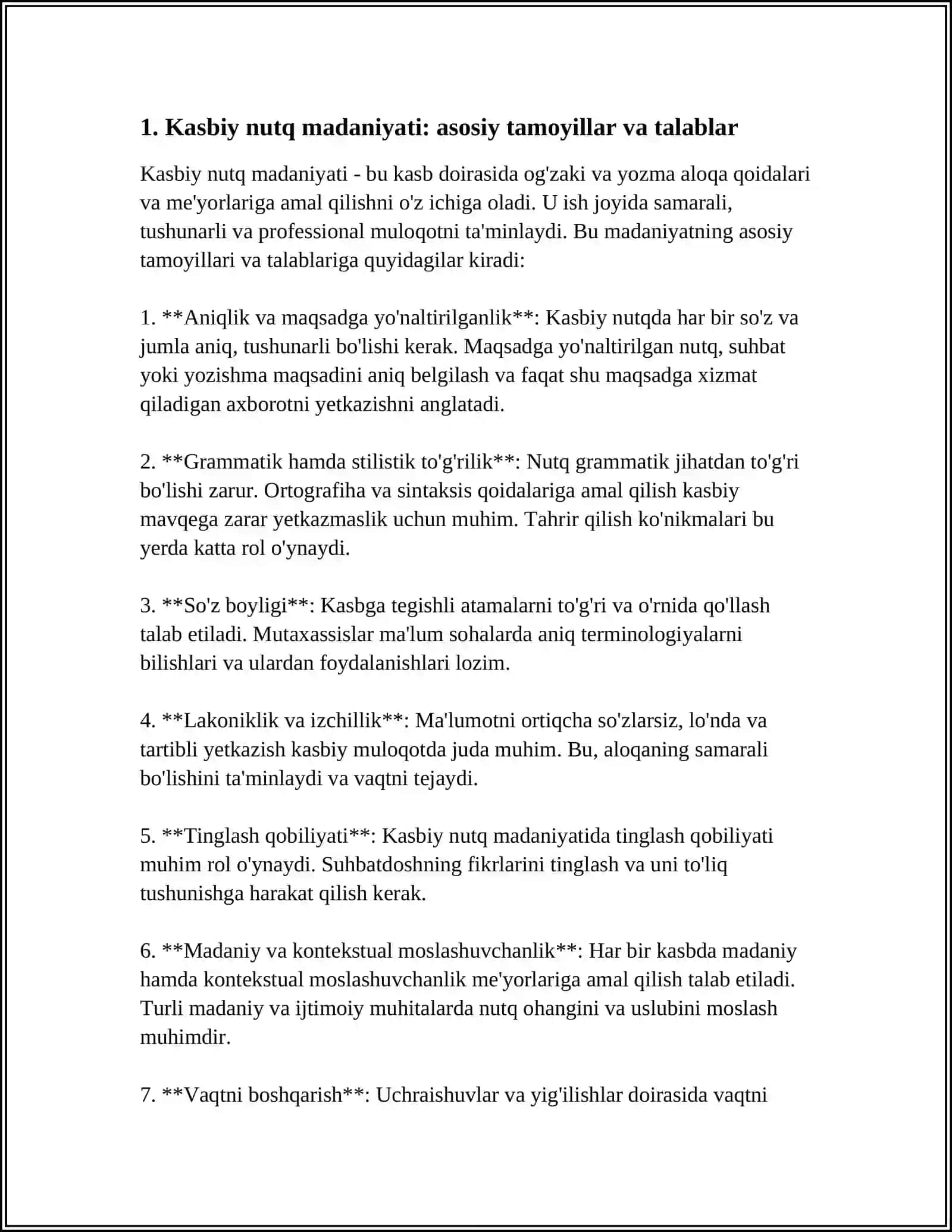 NUTQ MADANIYATI.TURLU SHEVALARGA XOS SÕZLARNING QIYOSIY JADVALINI TUZISH 4