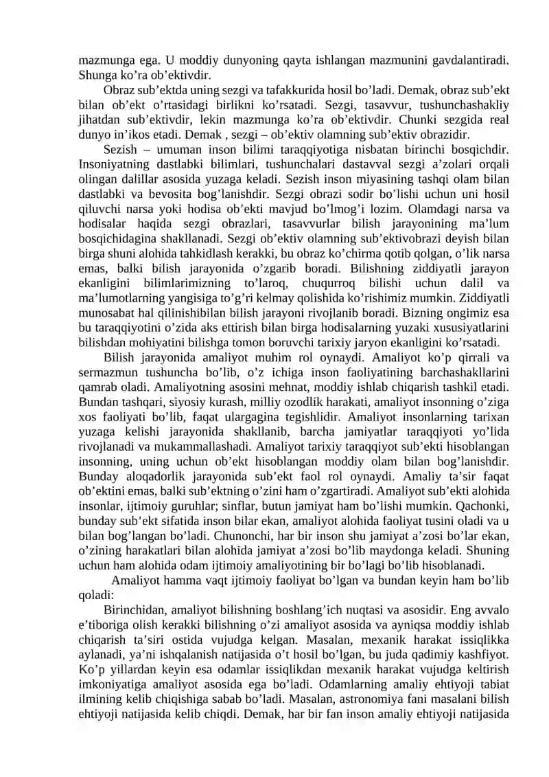 Bilish falsafasi (gnoseologiya) 4
