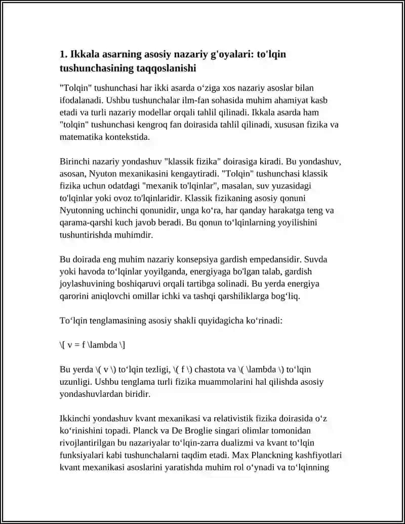 AVLONIYNING “ MADANIYAT TÒLQINLARI “ MAQOLASI VA E.TOFFLERNING “ UCHINCHI TÒLQIN “ ASARINI QIYOSIY TAHLIL ETISH 4