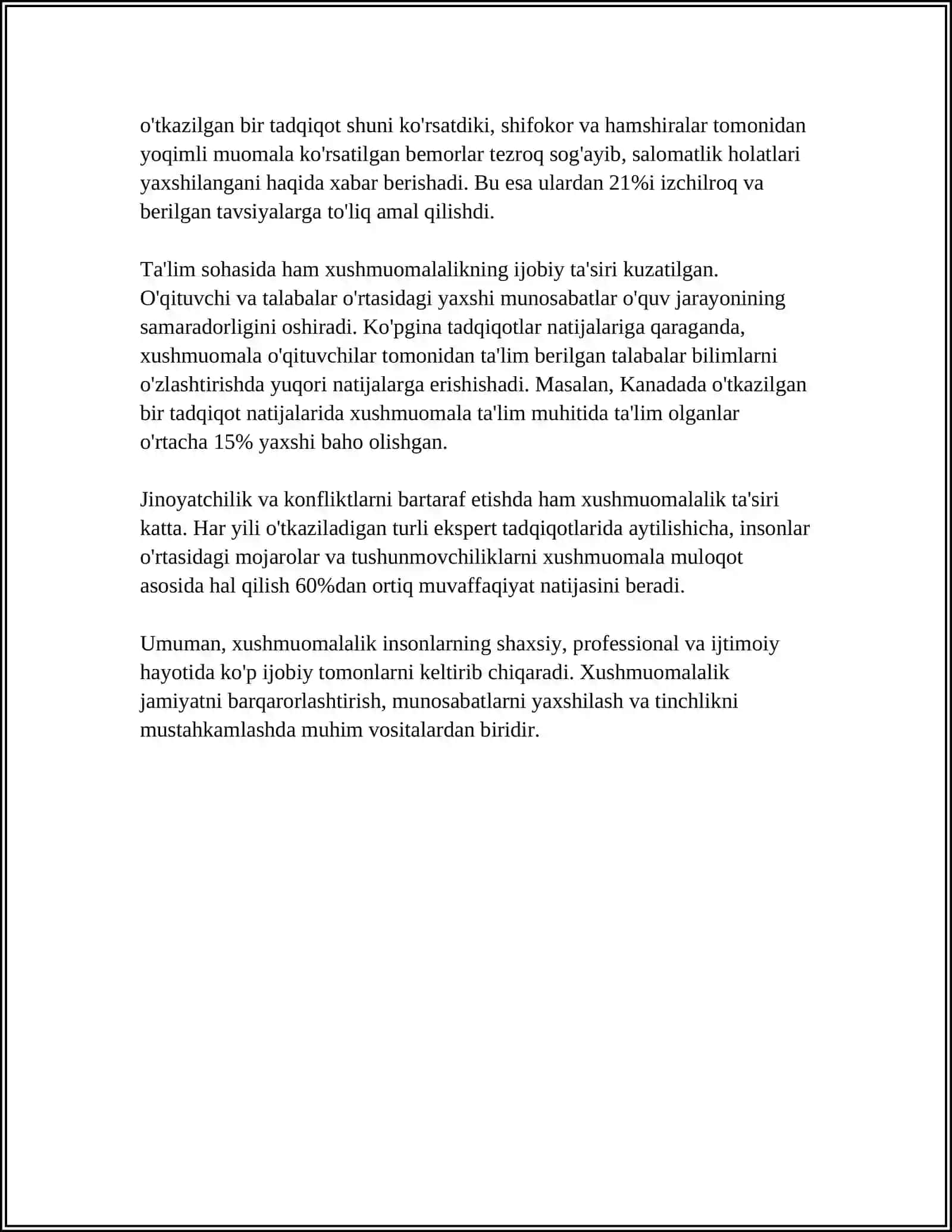 FARMATSEVTIK HODIMLAR VA MIJOZLAR O'RTASIDAGI MUOMALA MADANIYATI 4