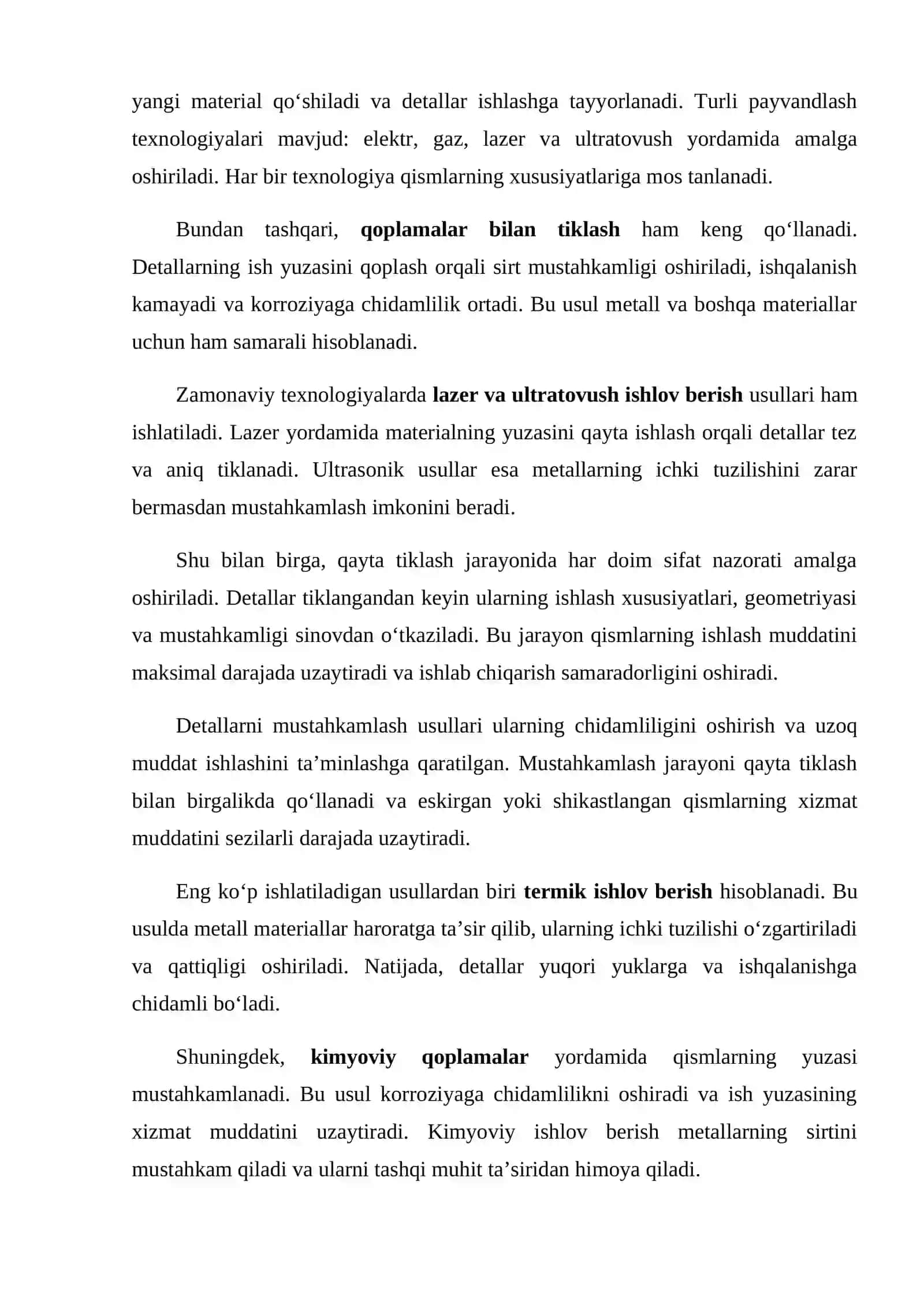 Detallarni tiklashda qayta tiklash va mustahkamlash 4