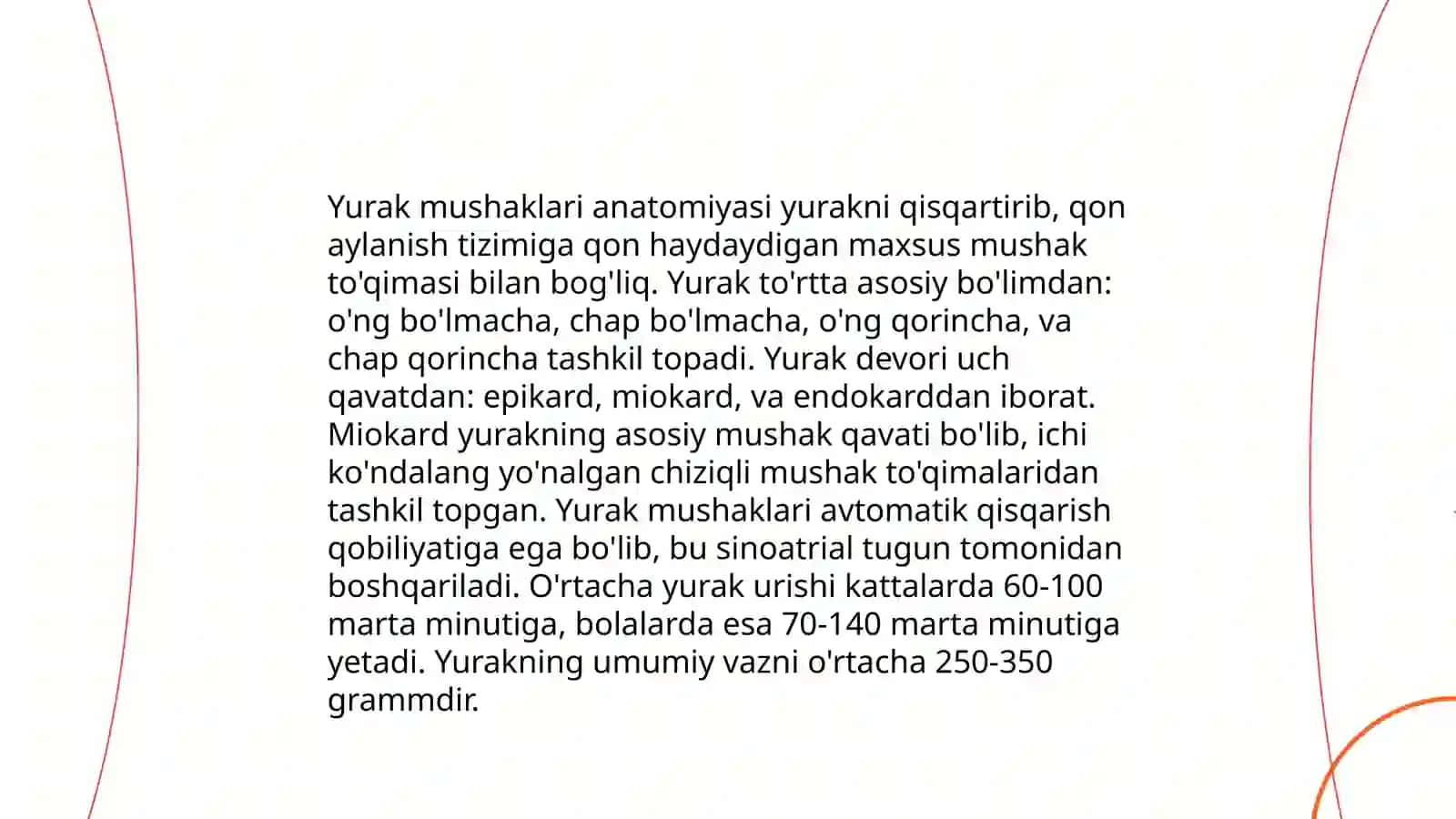 Qon aylanishi. Yurak mushaklari 4
