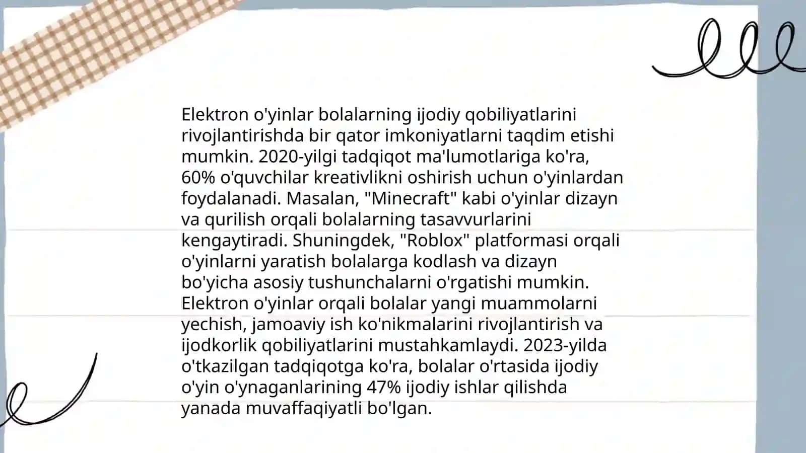 IJODIY QOBILIYATLARINI SHAKLLANTIRISHDA APPLIKATSIYANING OʻRNI 4