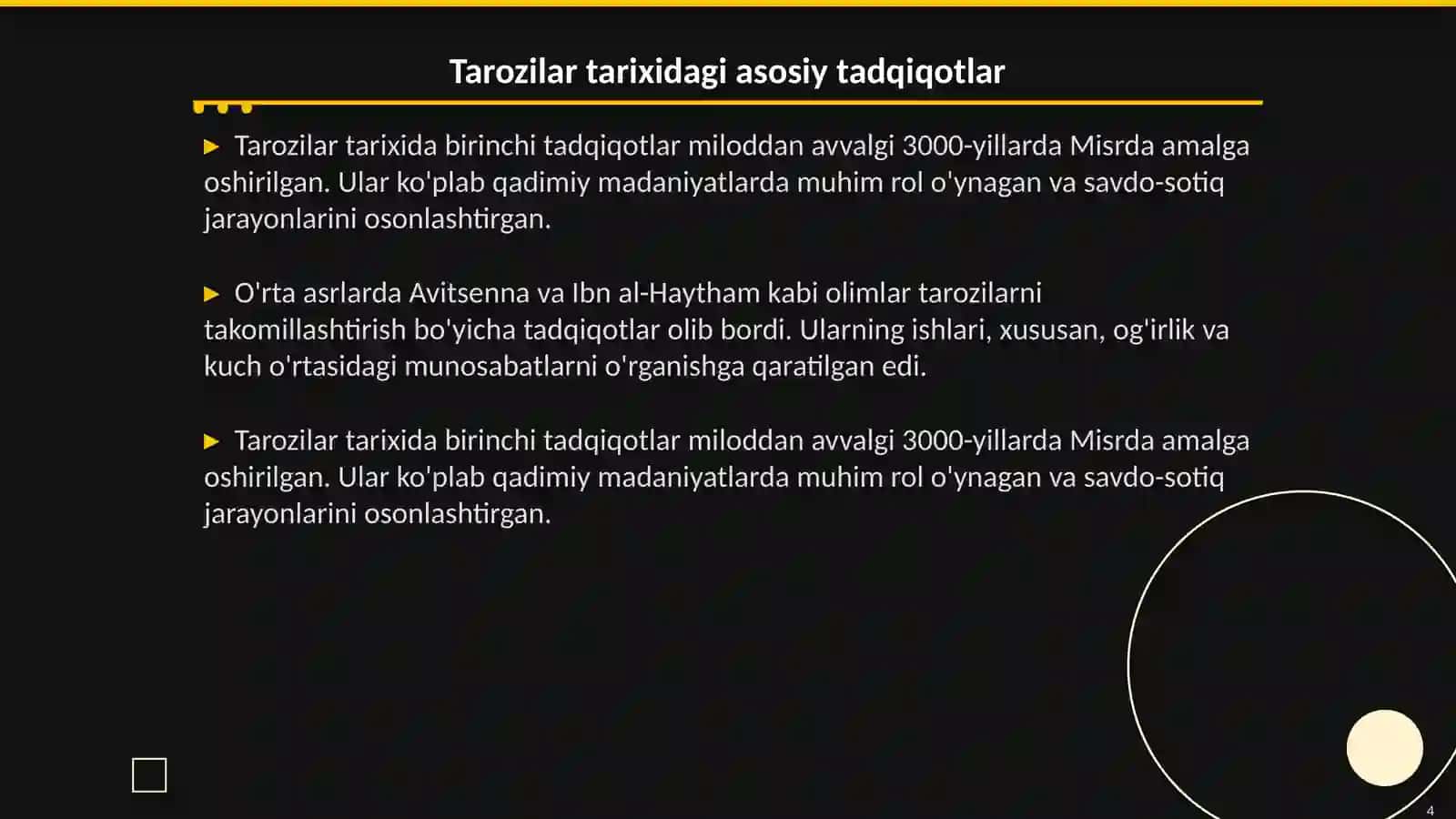 Tarozilar va tarixi toshlarni qiyoslash 4