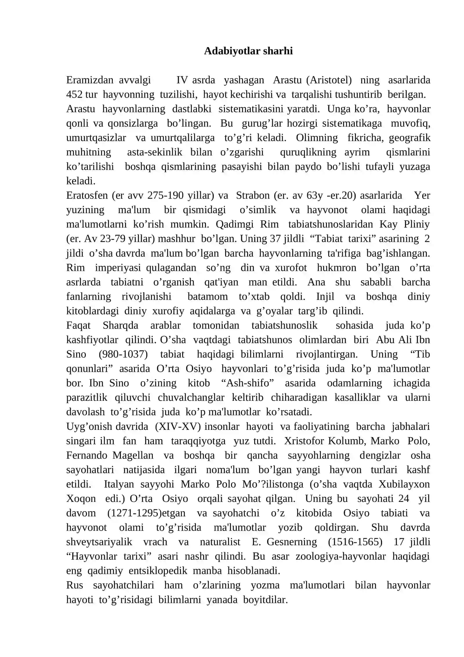 O'rta Osiyo umurtqali hayvonlarini o'rganilish tarixi 4