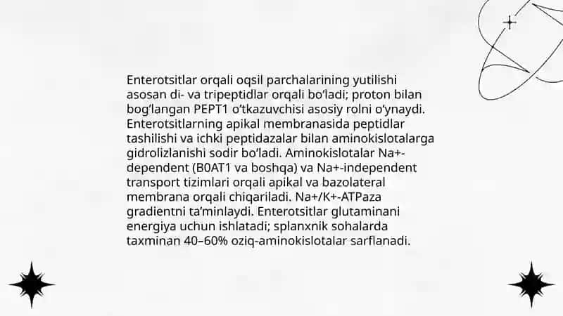 Odam organizmida oqsillarning biokimyoviy oʻzgarishi 4
