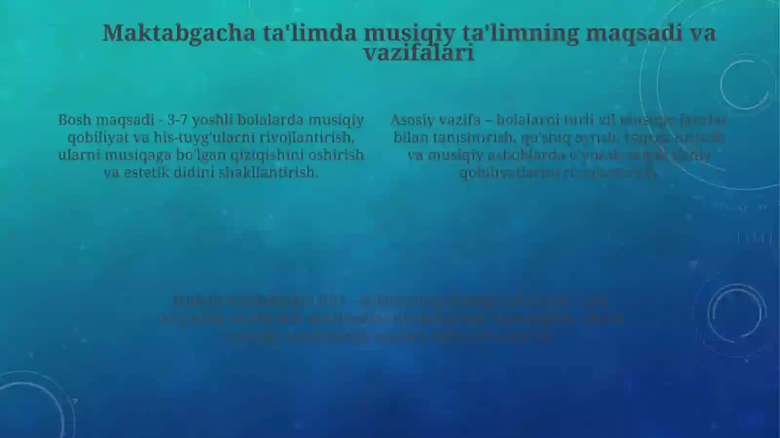 MTTning pedagogik jarayoni da bolalarning musi̇qi̇y madaniyati ni shakllanti̇ri̇sh 4