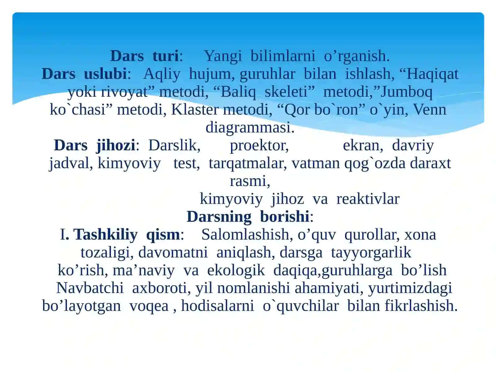 9-sinf Kimyo fanidan Silikat sanoati. Shisha, sement, keramika dars ishlanma 4