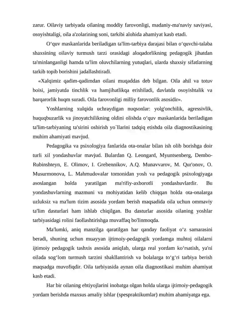 OILADA TARBIYA ASOSLARI 4