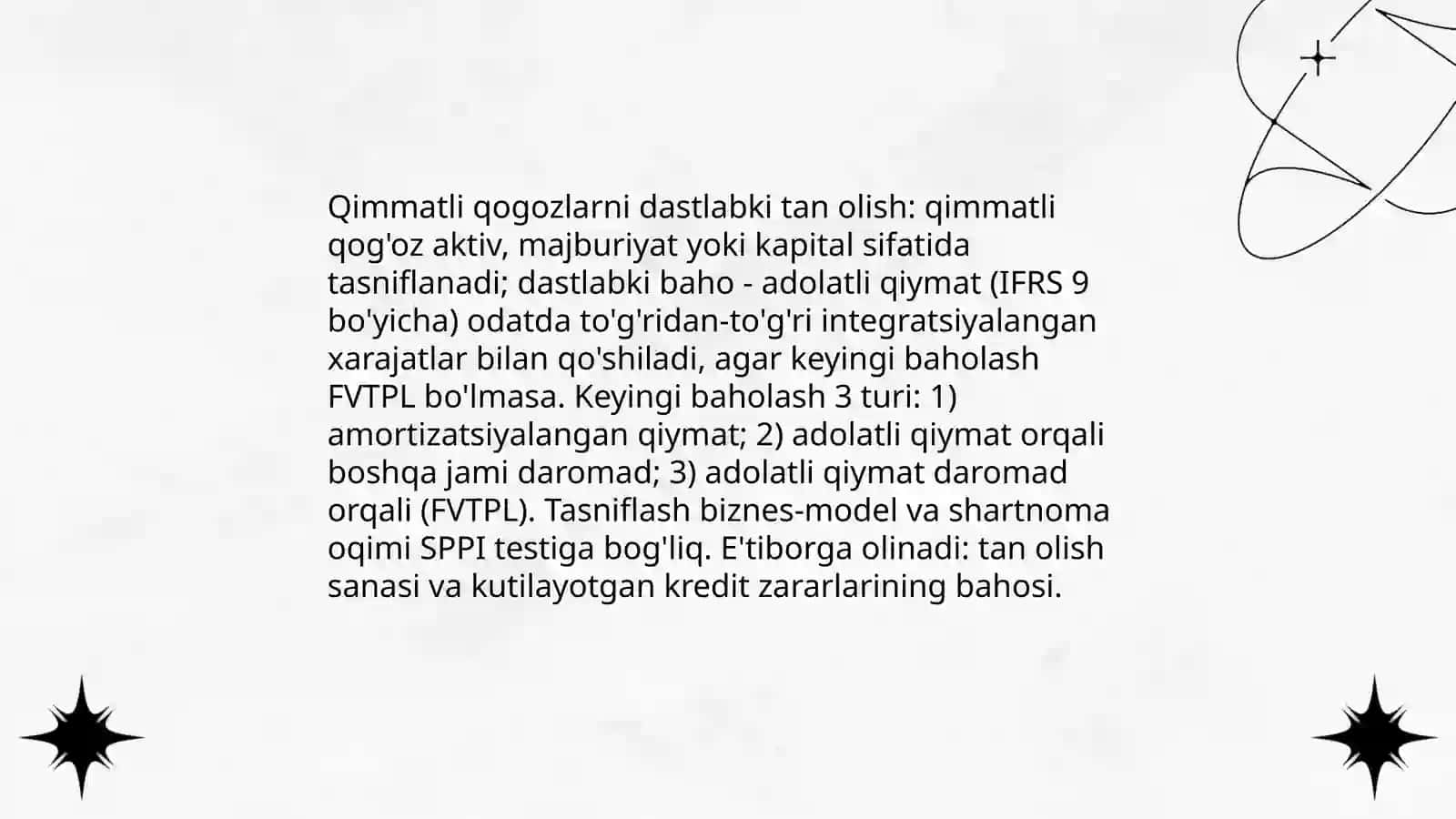 Qimmatli qogozlar va qimmatli qogozlarga investitsiyalangan mablaglarning ishonchli boshqaruvi hisob 4