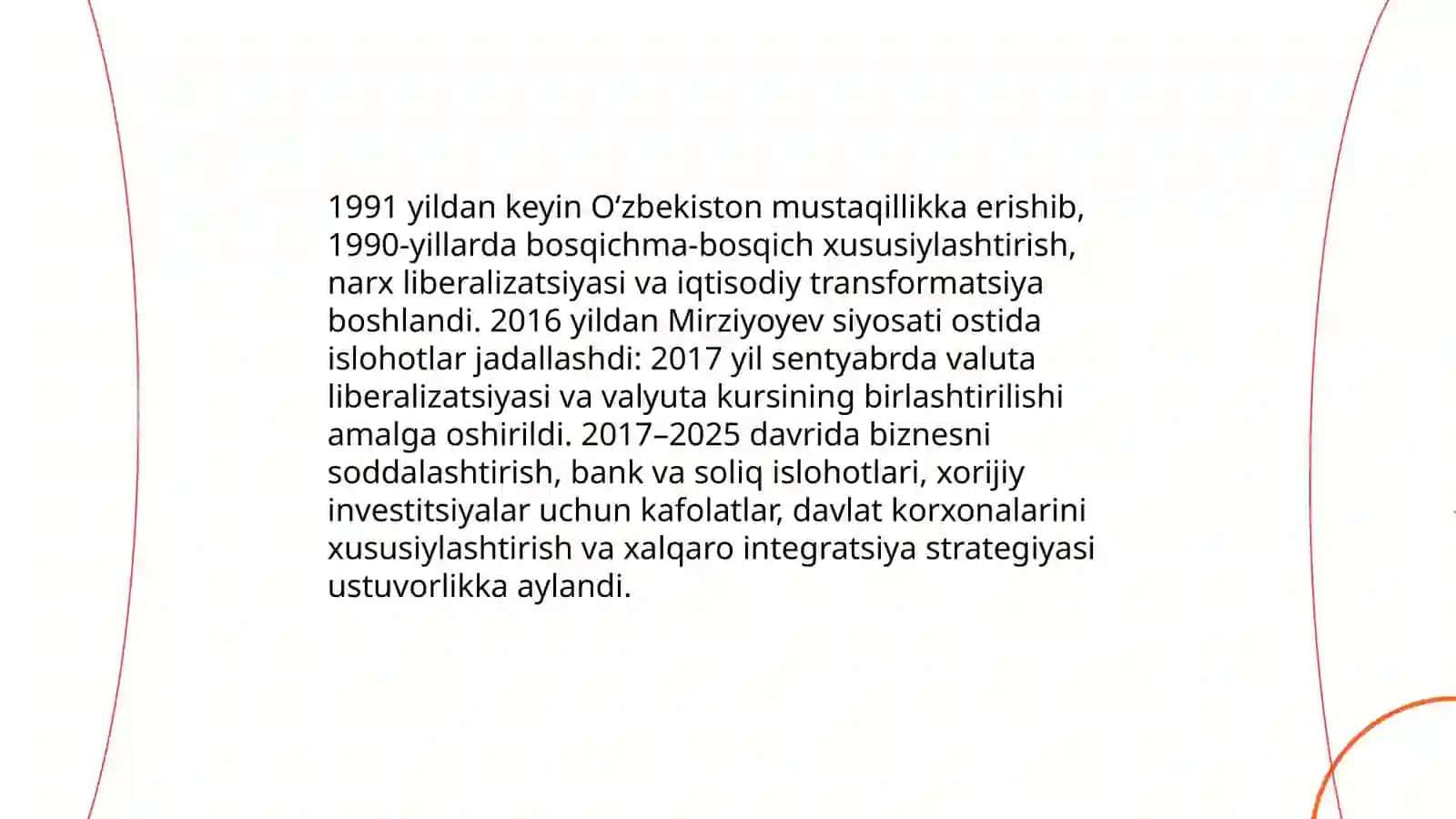 1991-2025 yillarda Oʻzbekiston va Jahondagi ozgarishlar 4