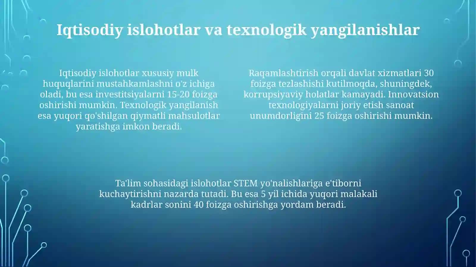 Iqtisodiyotni texnologik yangilash zarurati 4