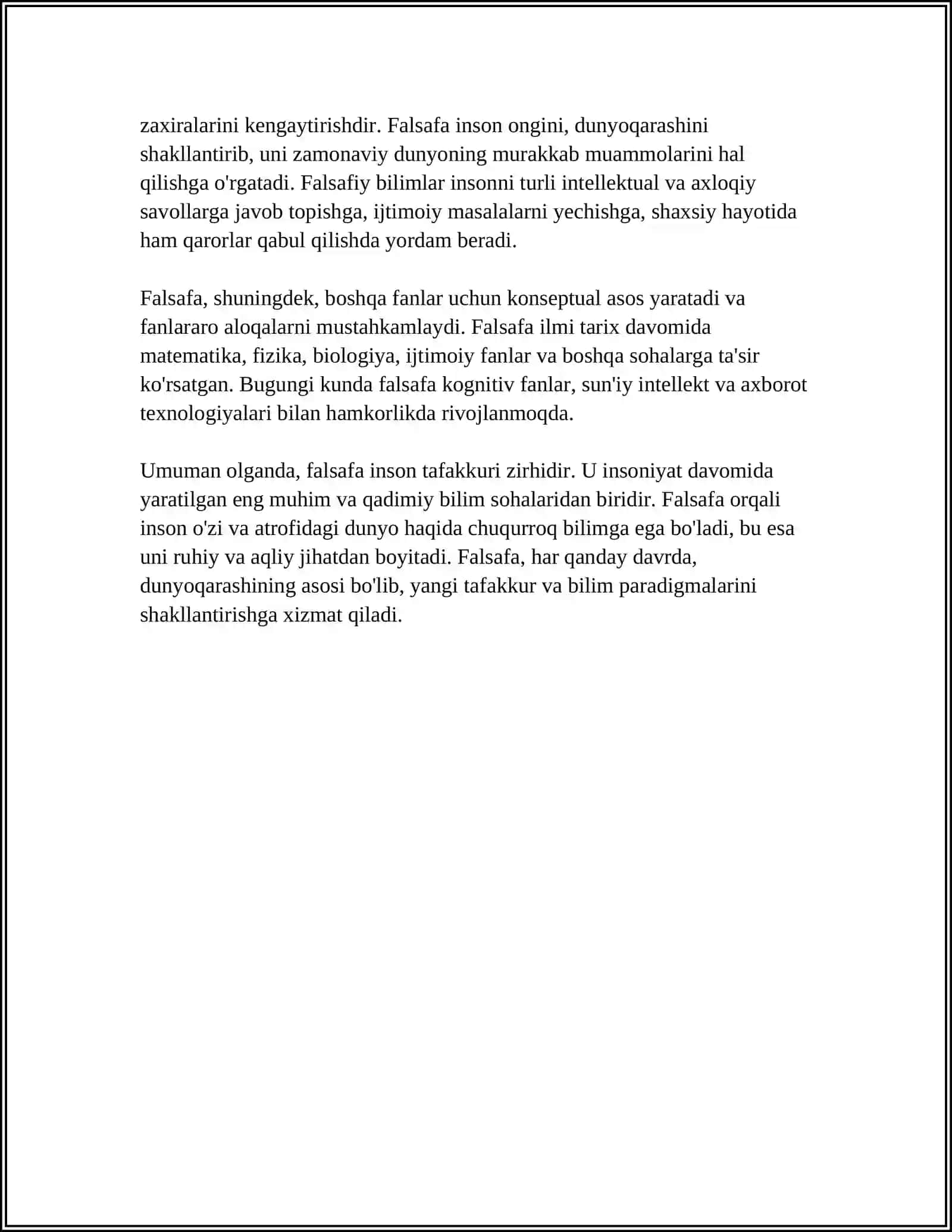 FALSAFANING PREDMETI VA ASOSIY MASALALARI 4