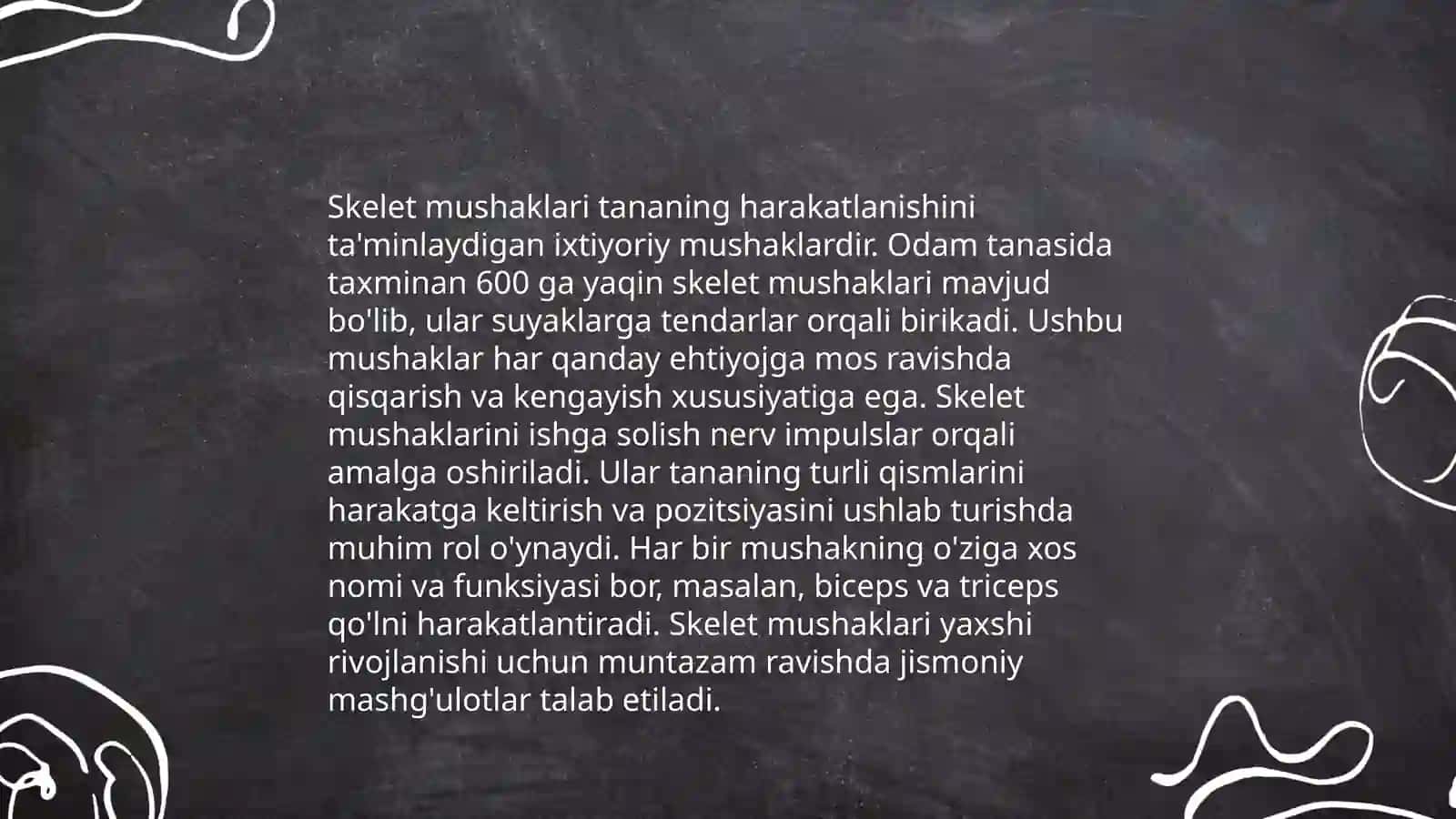 Mushaklarning tuzilishi va funktsiyalari 4