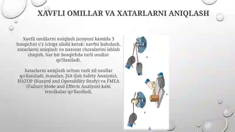 Ishlab chiqarish maydonlarida texnika xavfsizligi 4