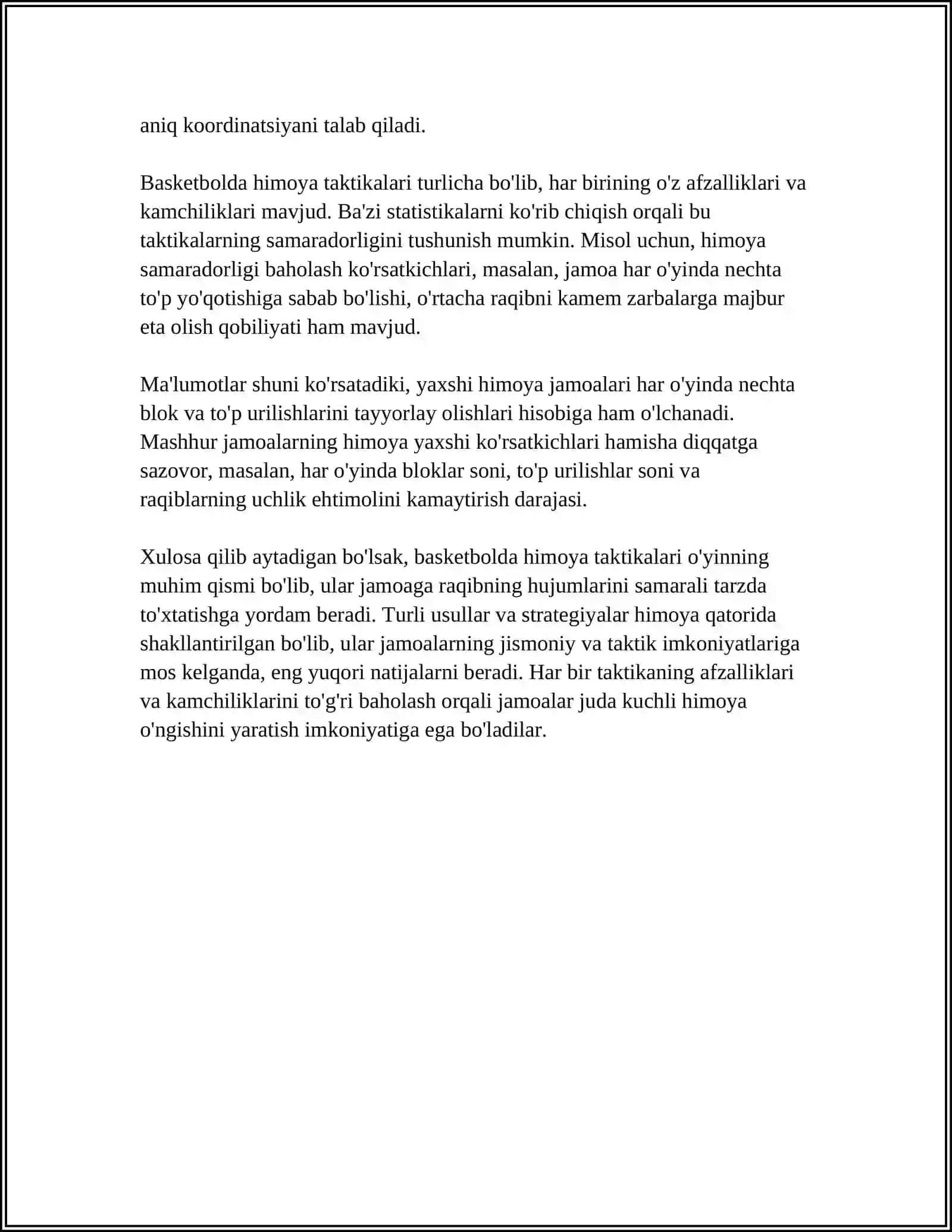 BASKETBOLDA TAKTIK TAYYORGARLIKNING MAQSAD VA VAZIFALARI 4