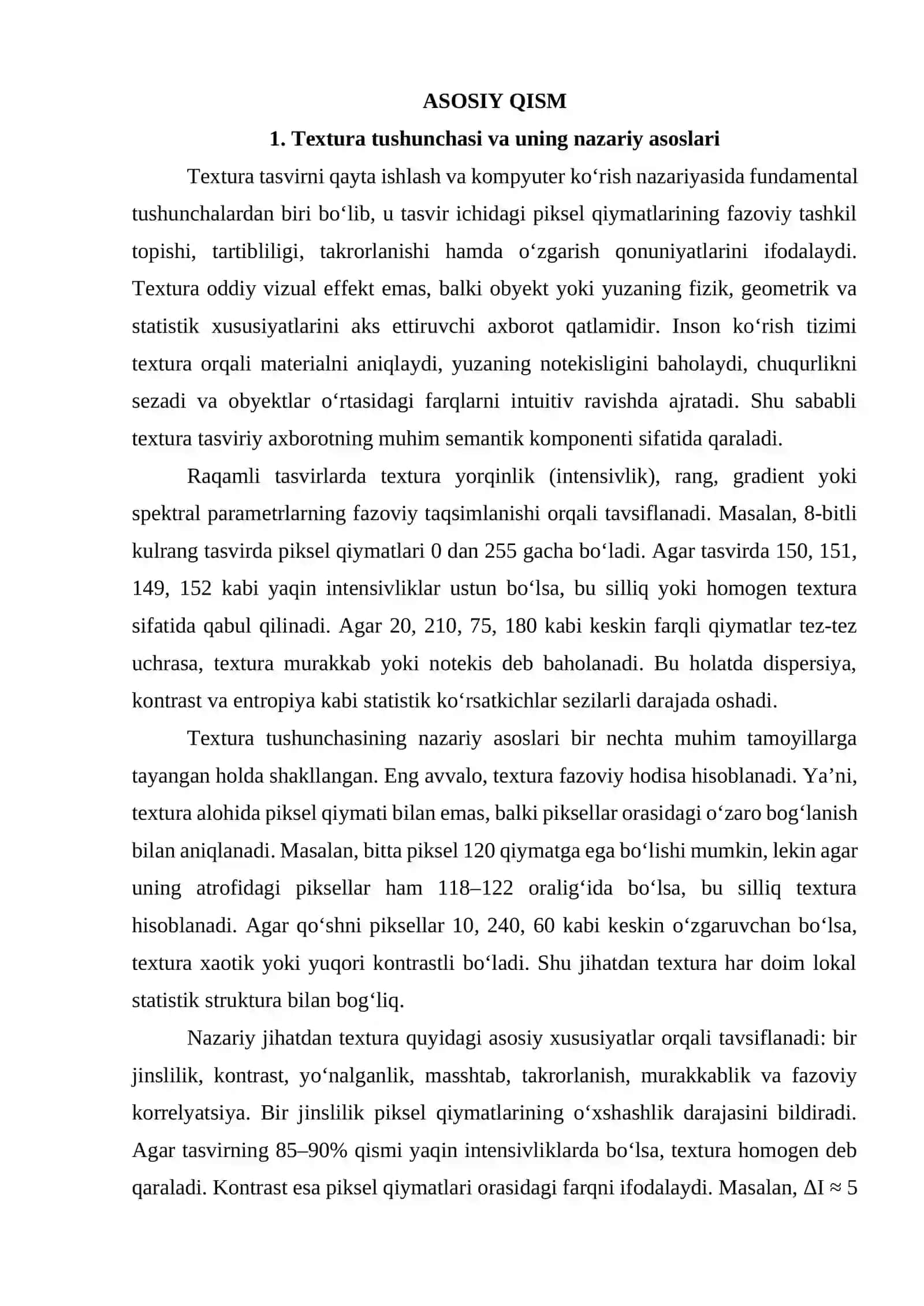 Rasmni qayta ishlashda textura tahlili: usullar va qo‘llanma 4