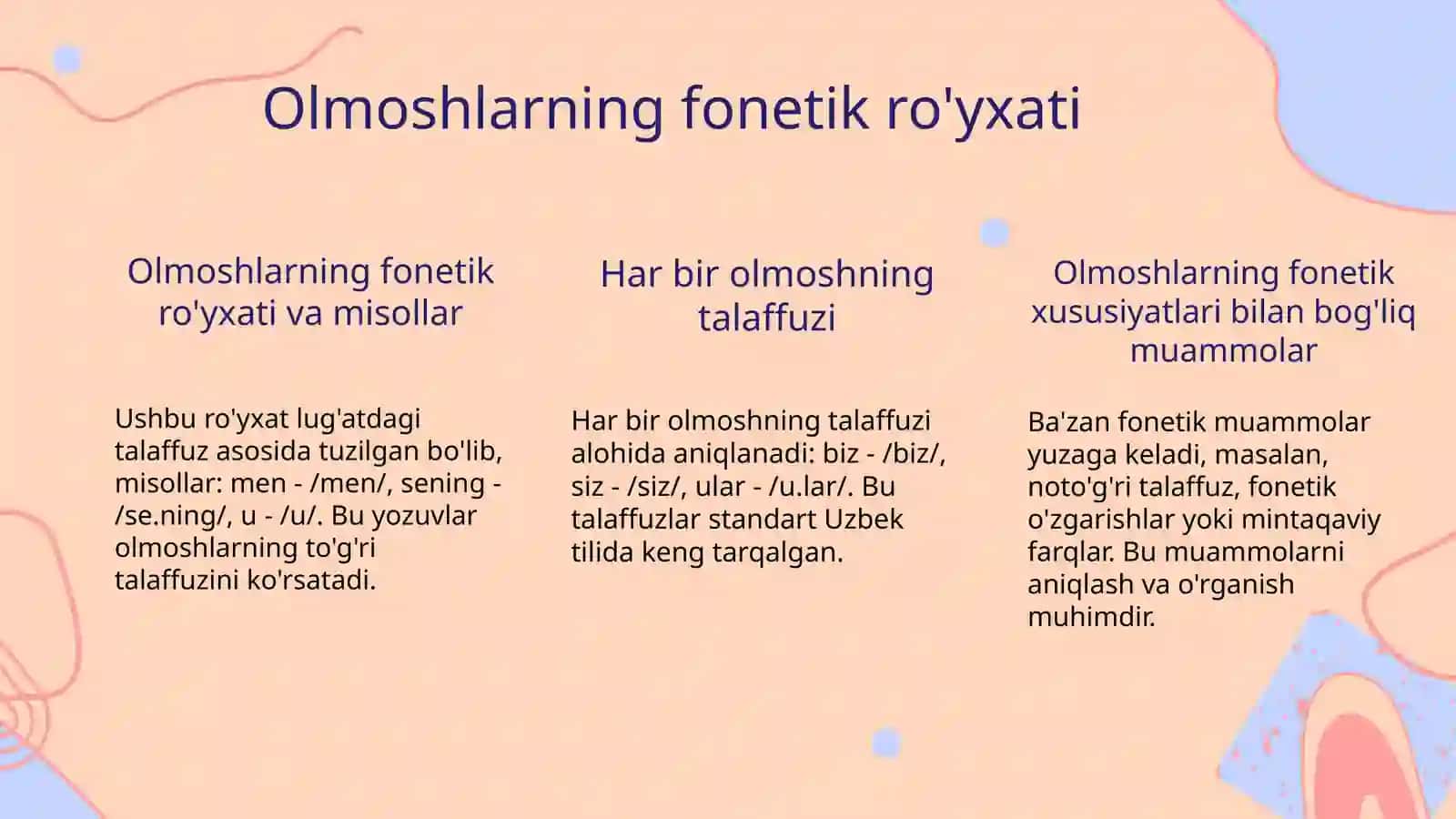 Olmoshning xususiyatlari va turlari 4