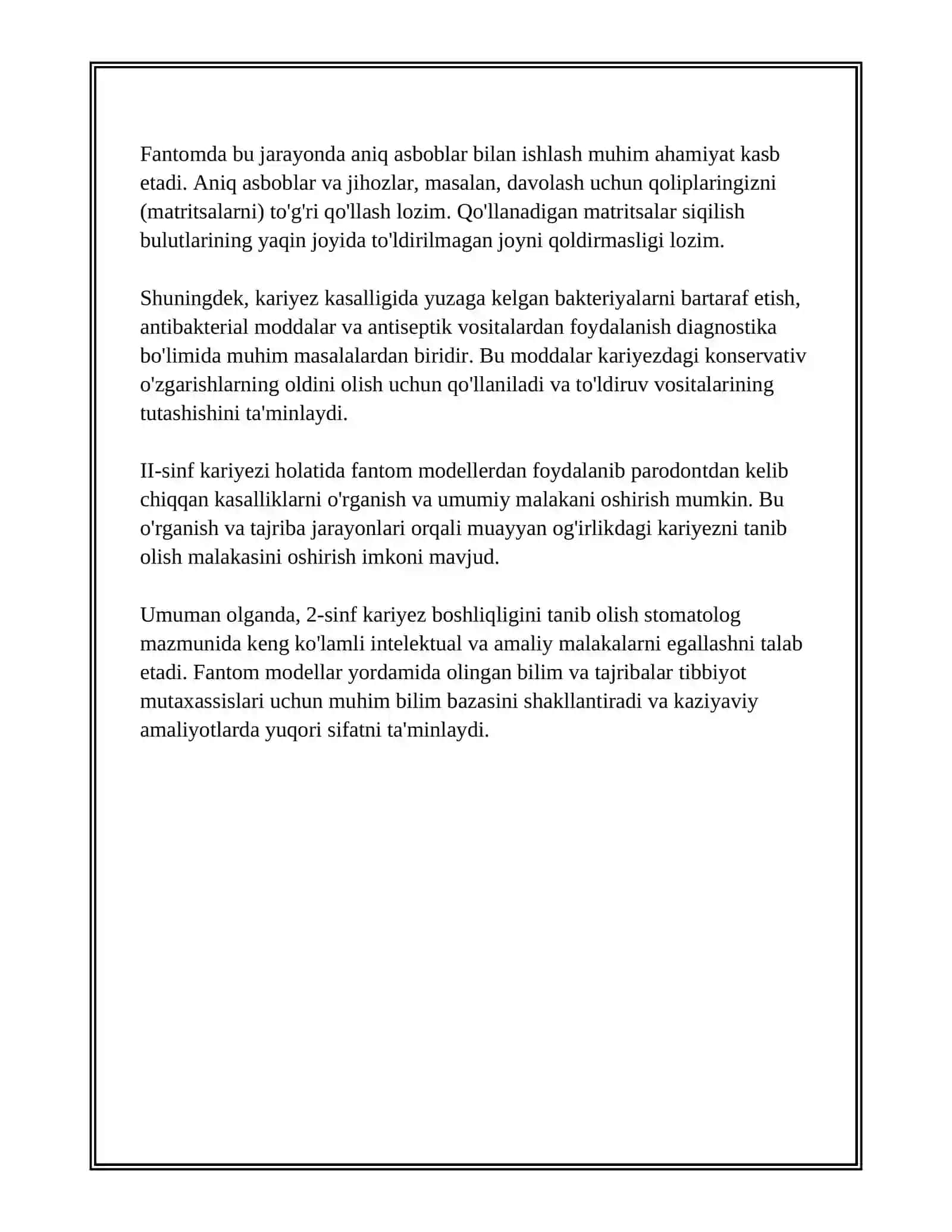 FANTOMLAR 2 SINF KARIOZ BOSHLIGINI CHARXLASH VA PLOMBALASH 4