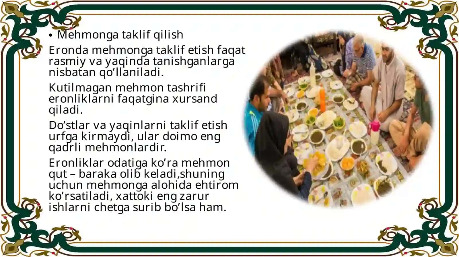 Muhabbatning Etiket fani darsi 4