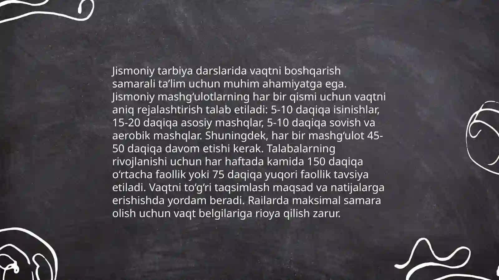 Xronometraj usulining mohiyati 4