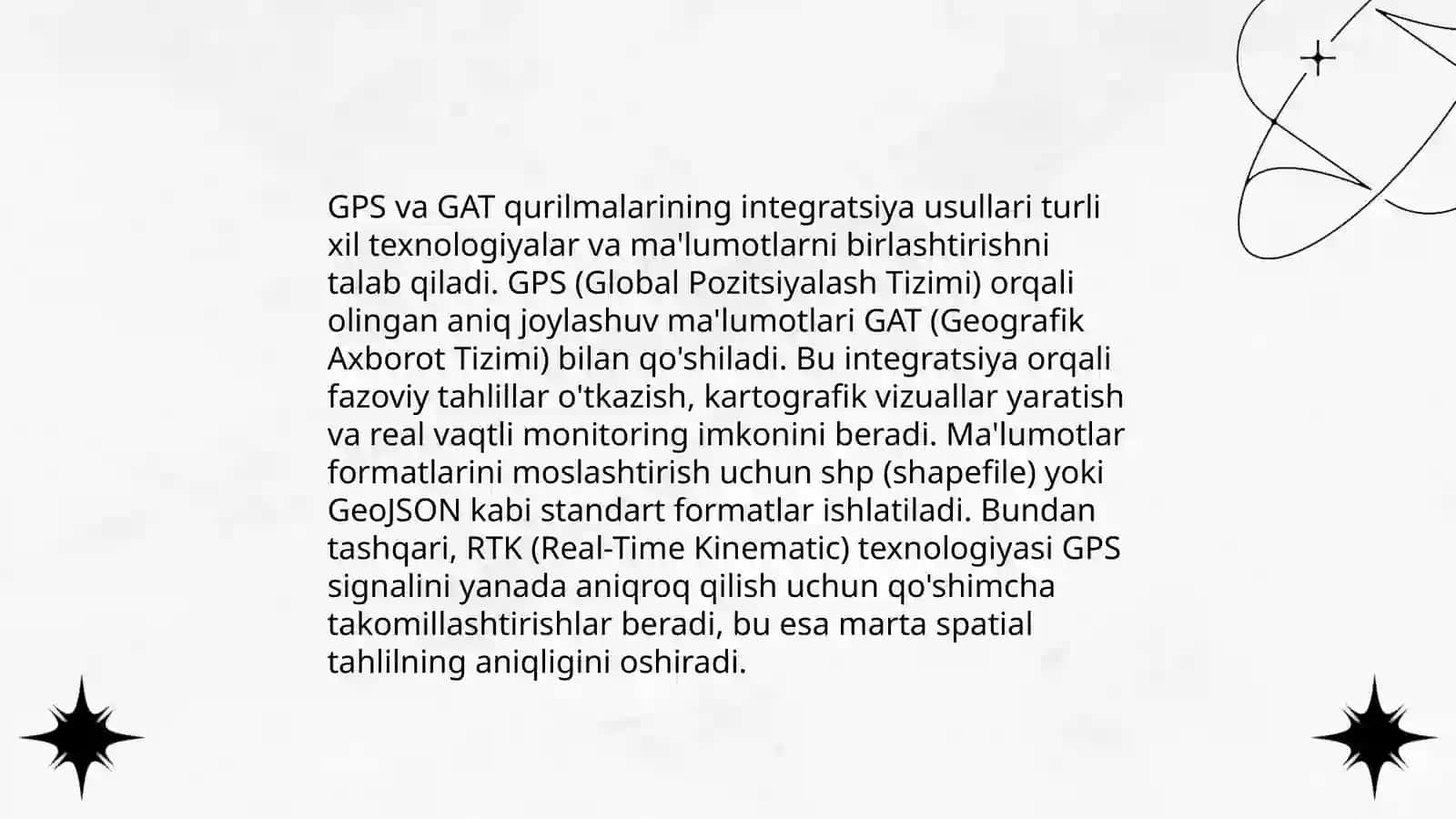 GPS va GAT qurilmalarining integratsiyasi va ular orqali ma'lumot yig'ish 4