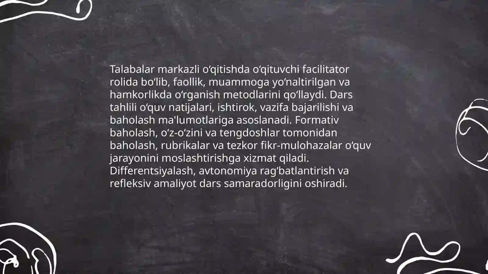 Kompetensiyaga yo‘naltirilgan dars tashkil etish yondashuvi 4