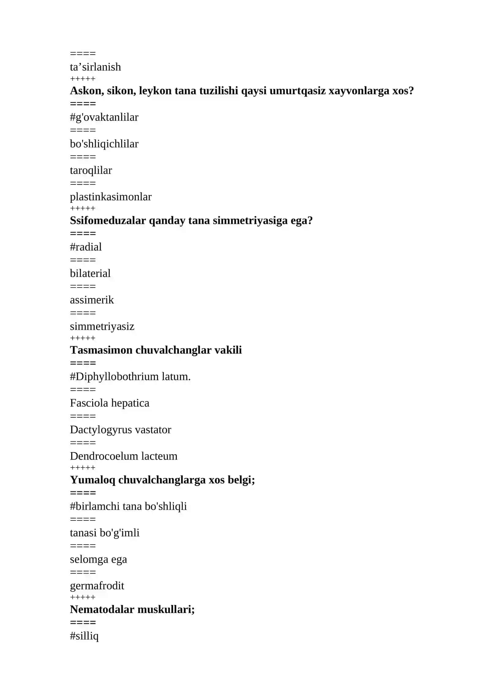 Mavzu: Sarkodalilarning xarakatlanish organoidlari; 4