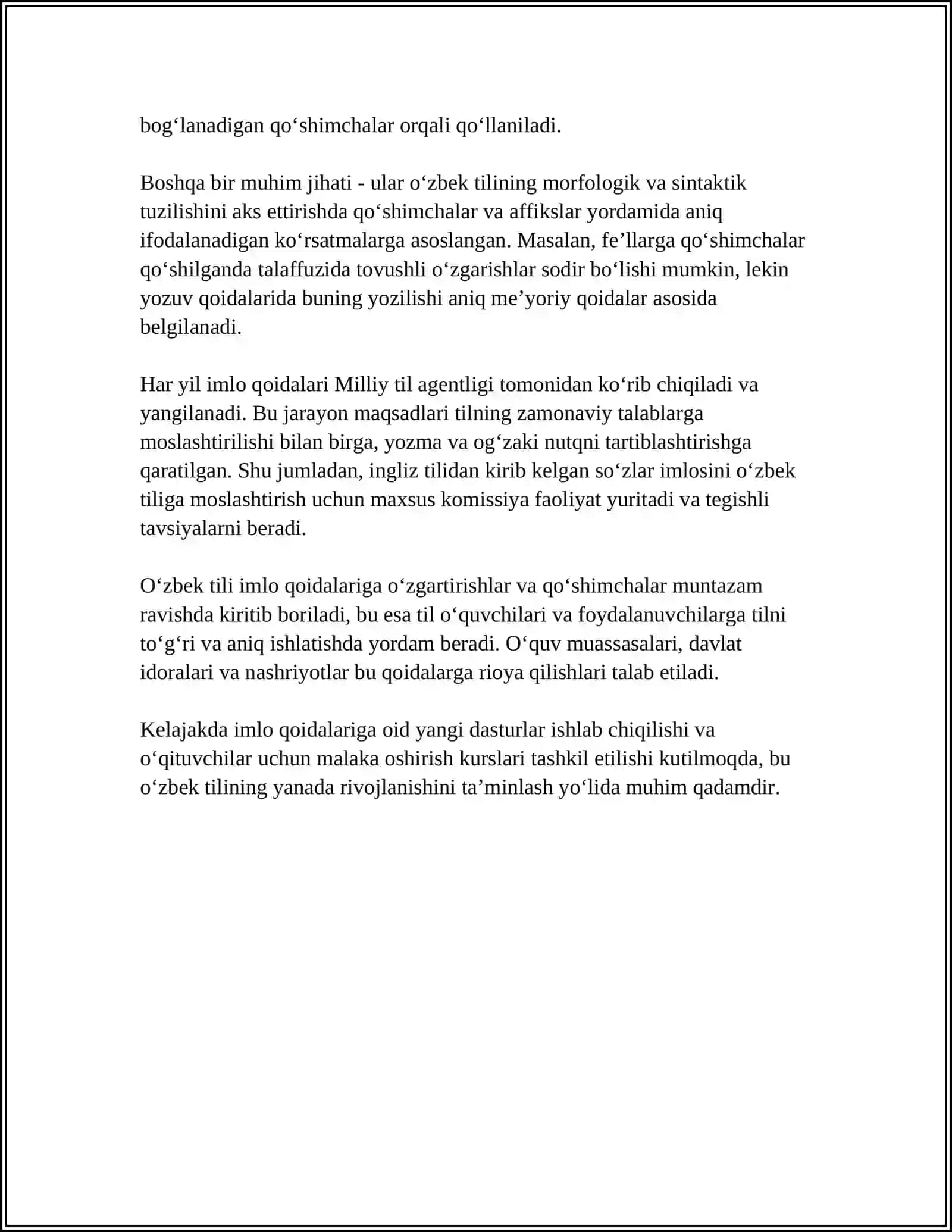 SOFT SKILLS- TO‘G‘RI YOZISH, HAR XIL TURDAGI MATNLAR BILAN ISHLASH VA QAYTA ISHLASH 4