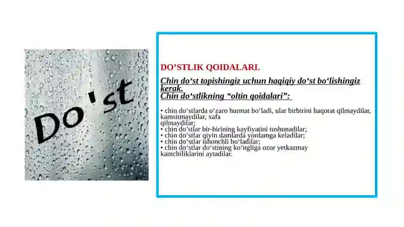 Do’stlikvamehr-oqibat 4