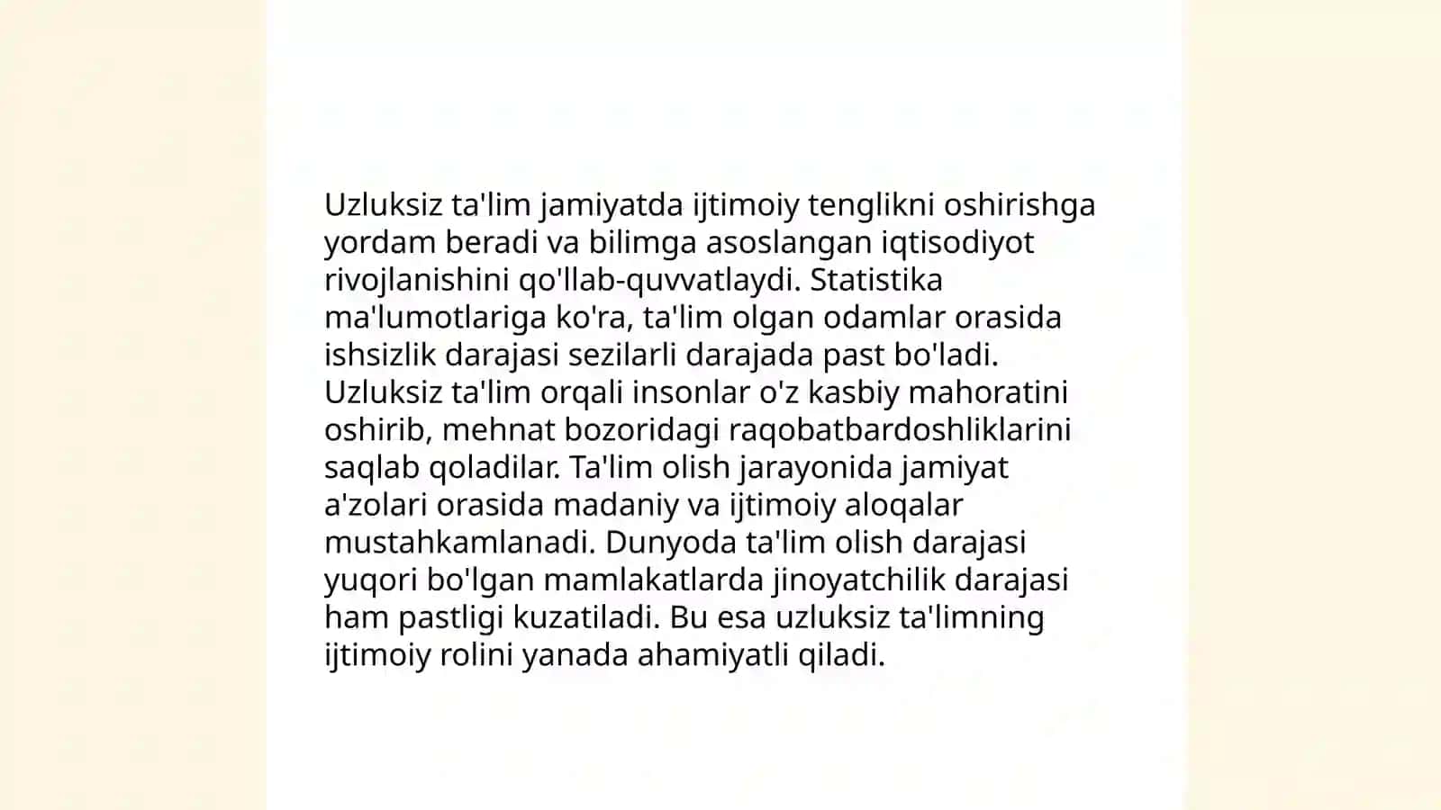 Uzliksiz ta'lim tendensiyalari va zamonaviy yondashuvlar 4