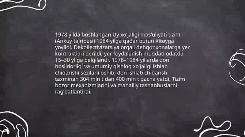 Xitoy davlatining qishloq xoʻjaligi 4