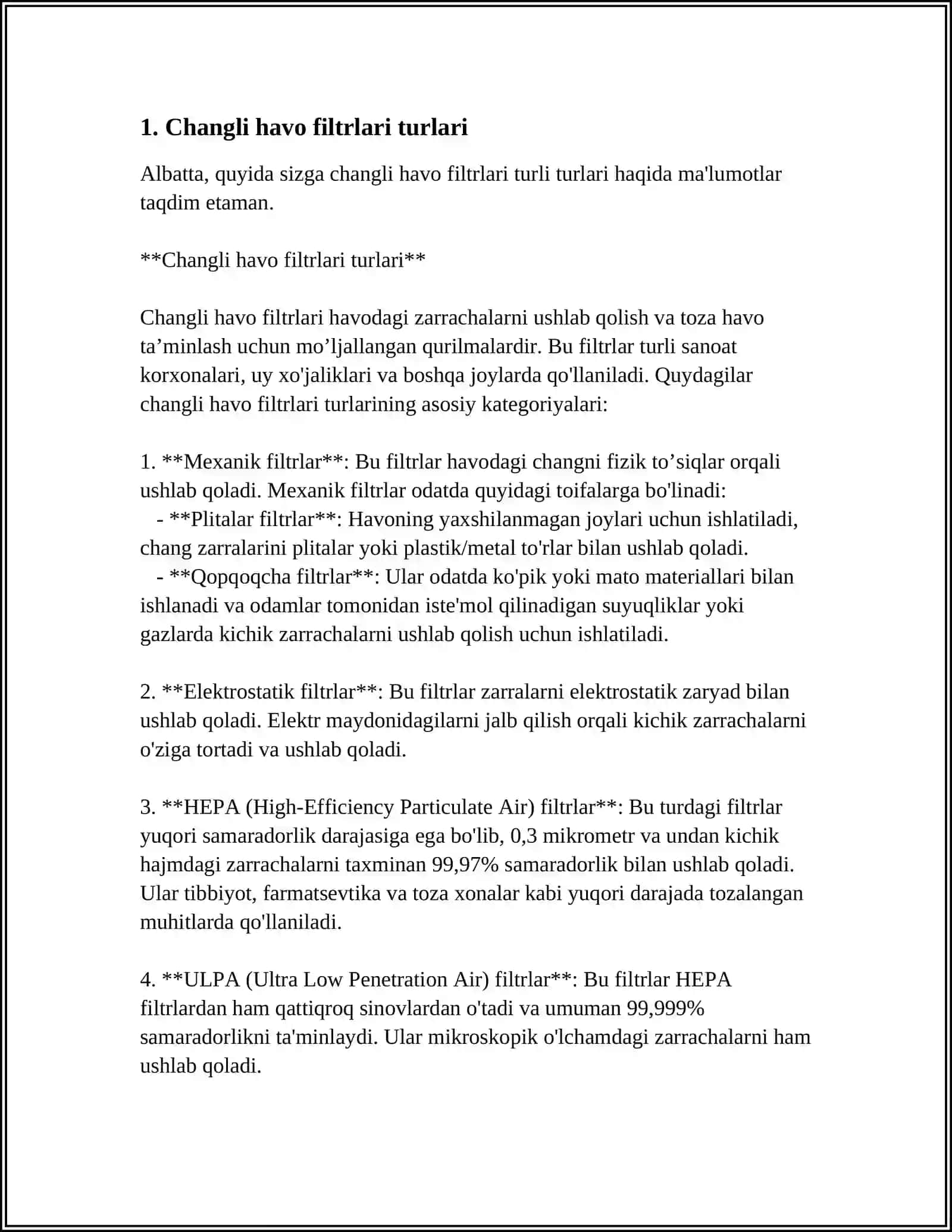 CHANGLI HAVONI TOZALASHDA YENGLI FILTRLARNING ISHLASH PRINSIPI 4