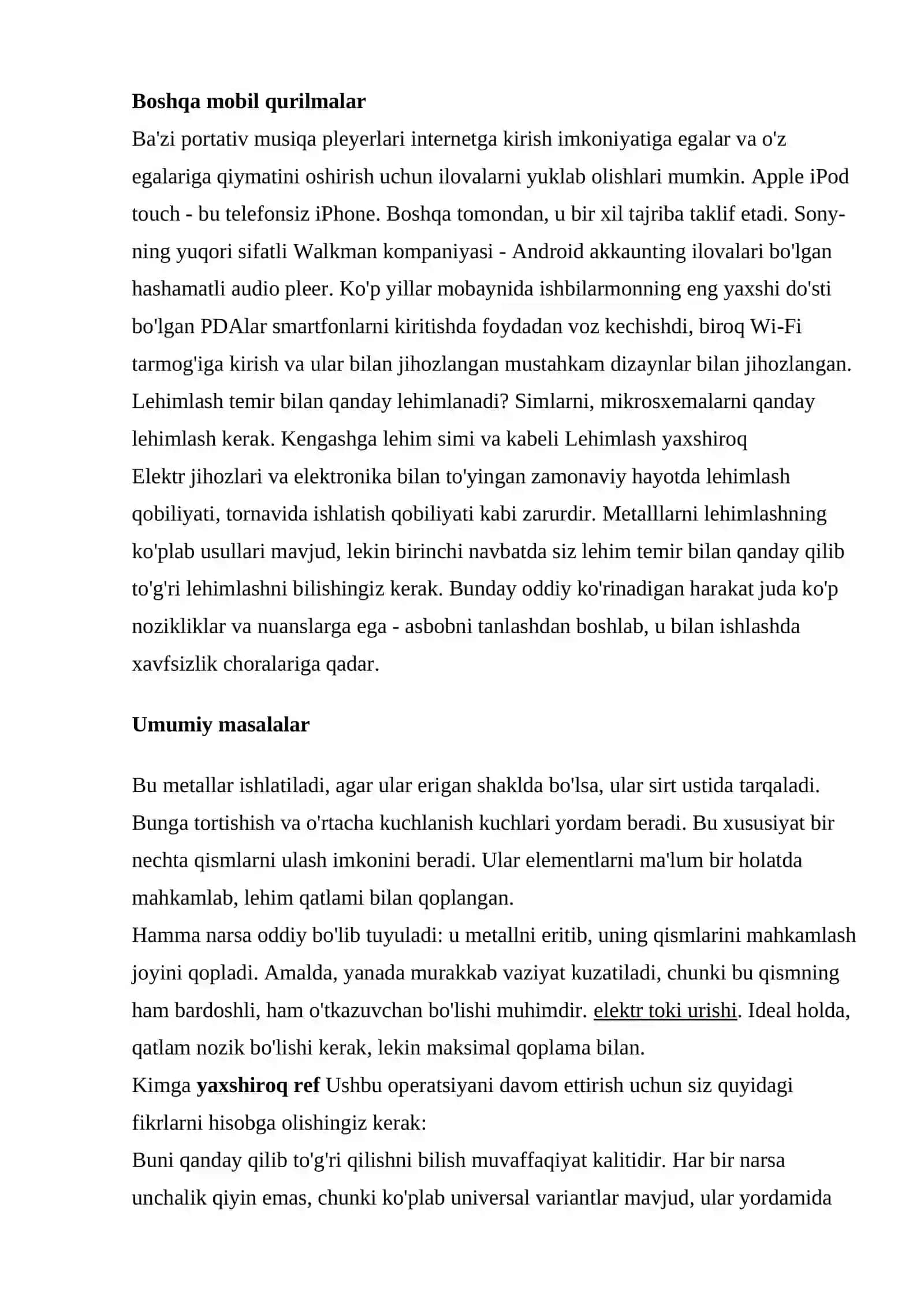 Asboblar va aksessuarlar. Lehimlash uskunalari. Nazorat va o‘lchash asboblari 4