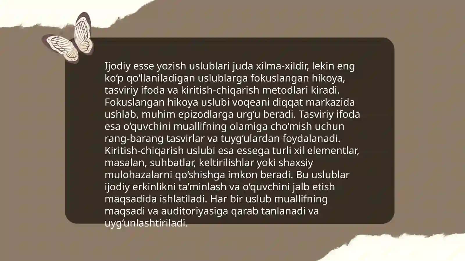 Esse yozish tartibi 4