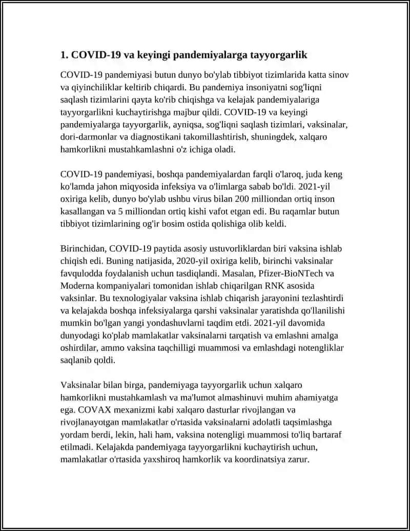 TIBBIYOT SOHASIDA DOLZARB BULGAN KASALLIKLAR HAMDA MUAMMOLAR BOYICHA ZAMONAVIY MALUMOT BILIMLARGA EGA BULISHI 4