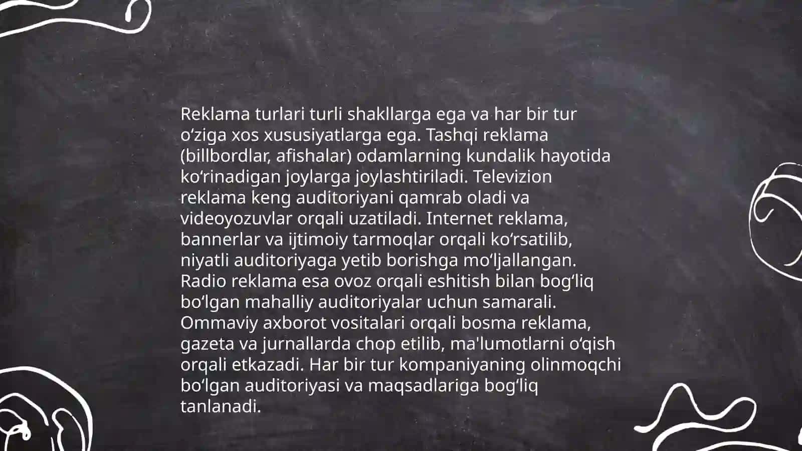 Turizmda reklamaning ahamiyati, reklama vositalari va reklama tashuvchilarni tanlash 4