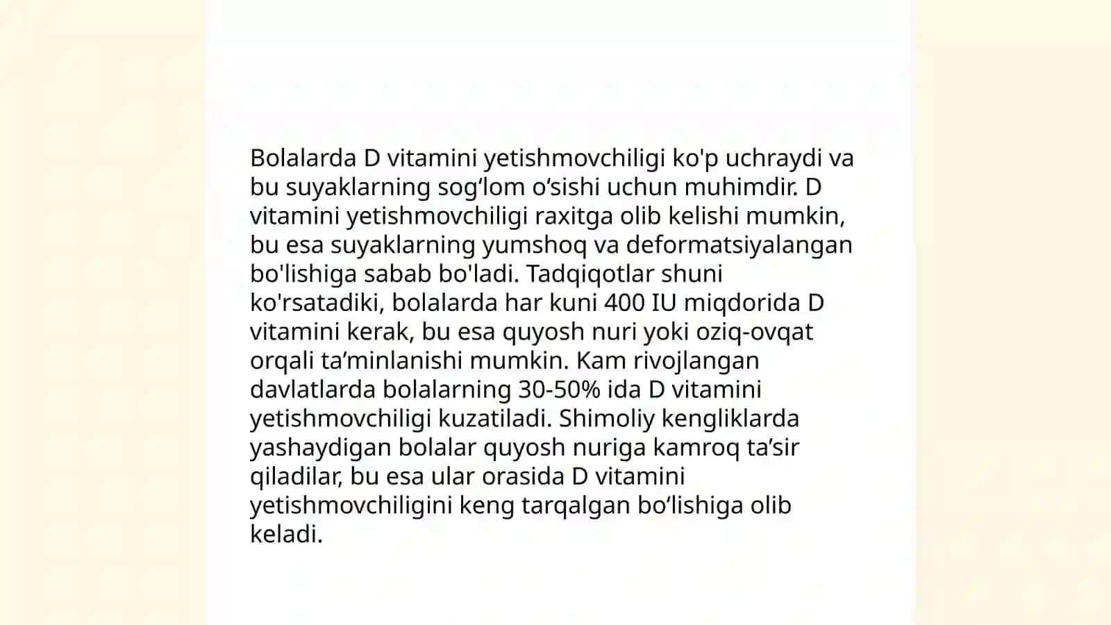 Bolalarda vitaminlar yetishmovchiligining oqibatlari 4