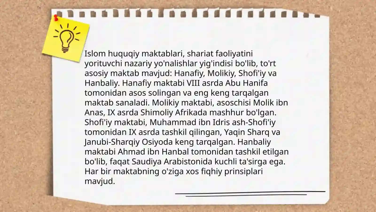 Hanafilik va Hanabiylik mazhabining oʻzaro farqlari 4