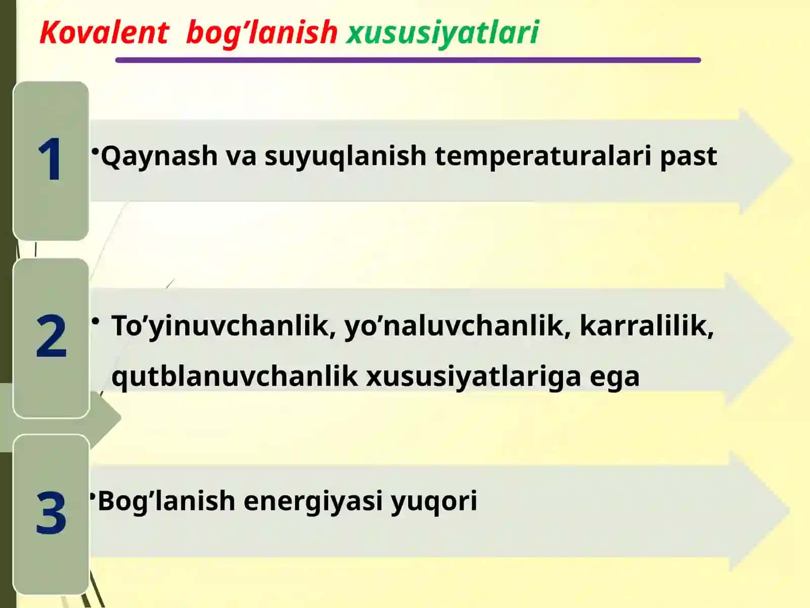 Kimyoviy bog’lanish 4