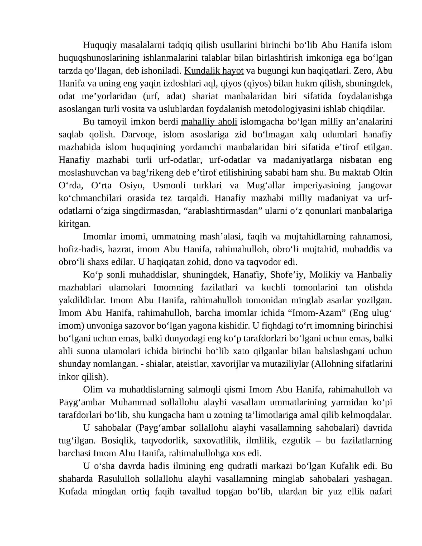 8 – Mavzu. Islom huquqi va manbalari 4