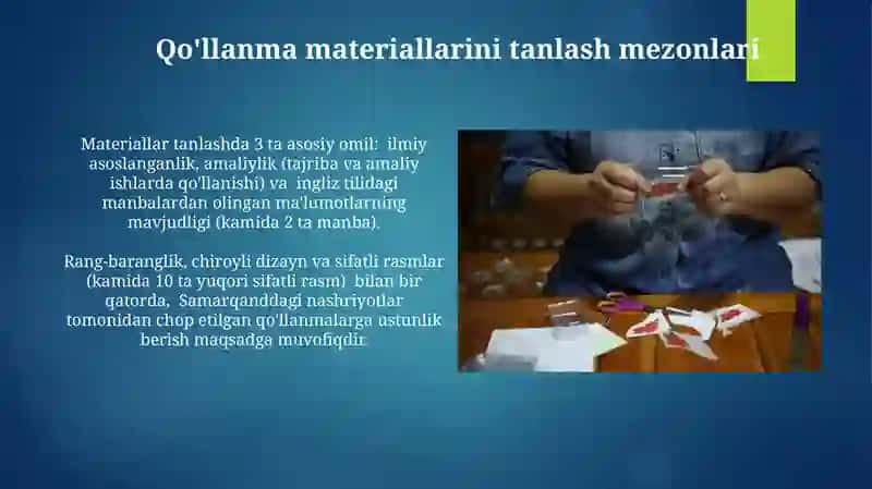 Biologiyani oʻqitishda tarqatuv materiallarini qoʻllash metodikasi 4