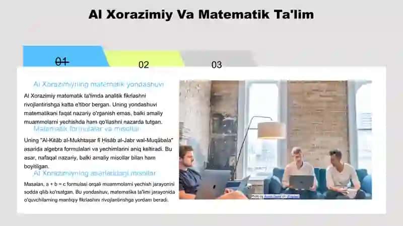 Al Xorazimiy va pedagogik yondashuvlari haqida 4