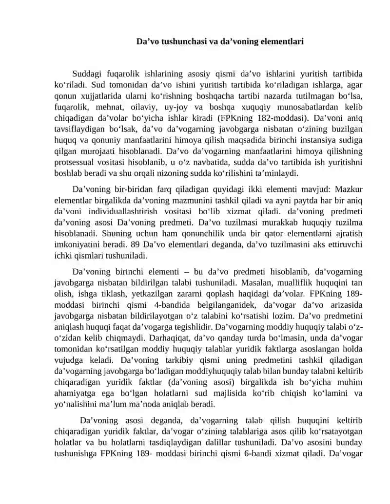 Da’vo protsessi 4