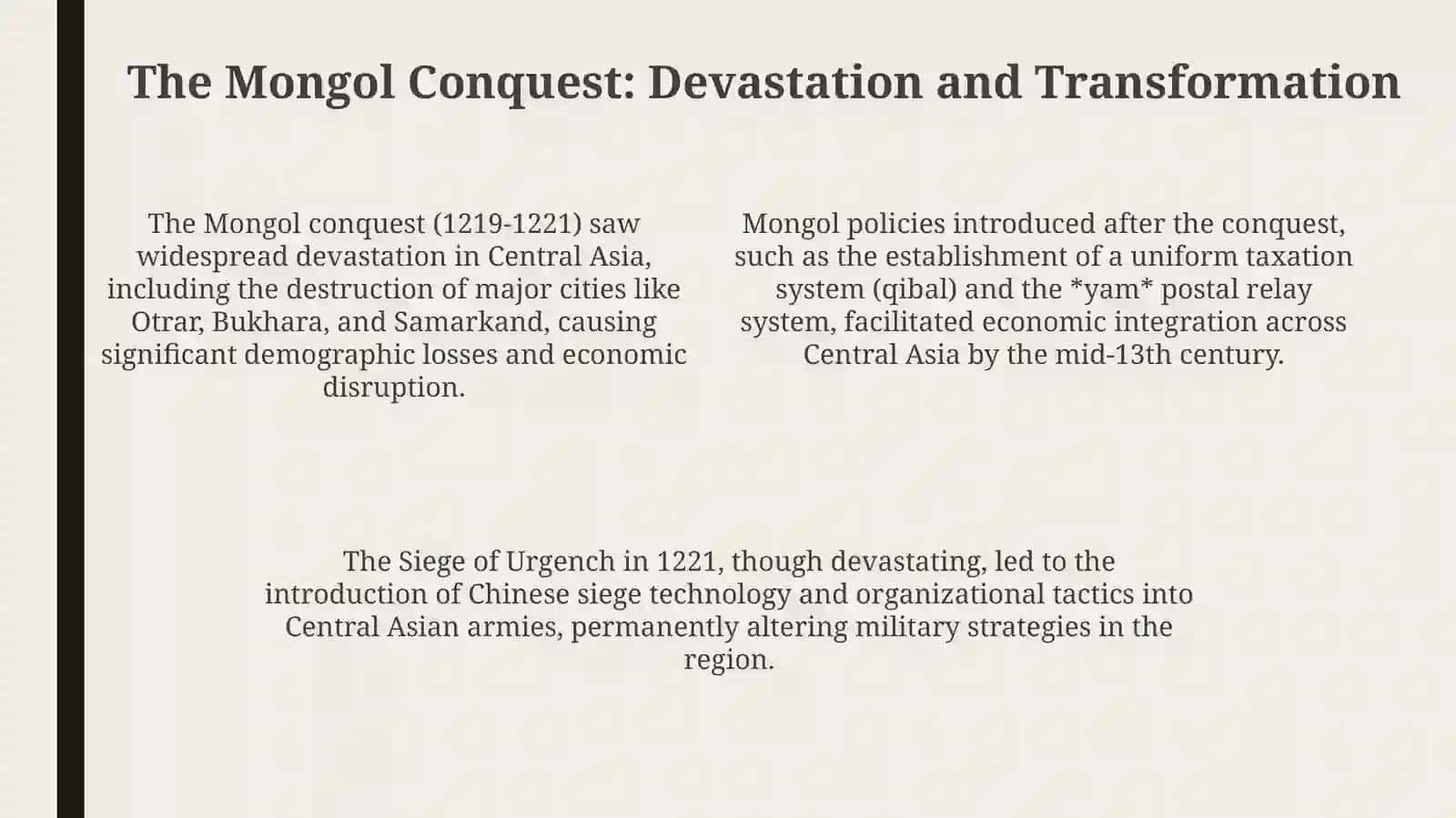 The Mongol Empire and Its Impact on Central Asia 4