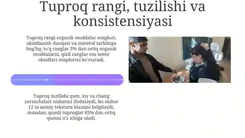 Tuproqning morfologik belgilari, Tuproqning mexanik tarkibi analizi 4