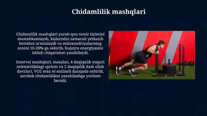 Umumiy jismoniy sfatlarni rivojlantruvchi mashiqlar majmualari 4